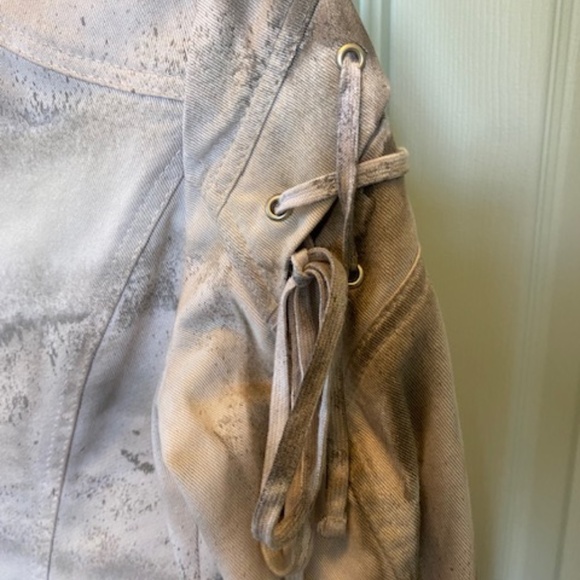 Elisa Cavaletti/Daniela Dallavalle jacket US S cotton beige/taupe mottled look - Picture 12 of 16